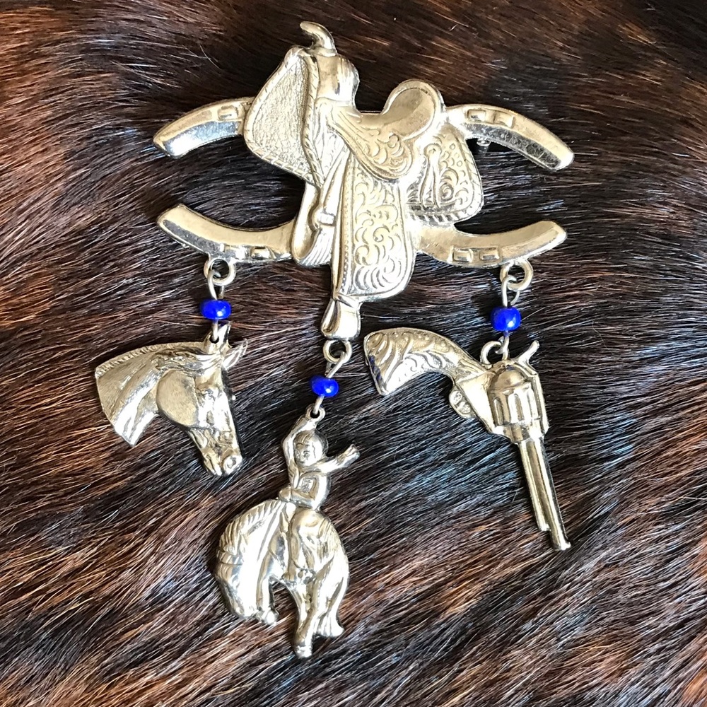 Cowboy brooch